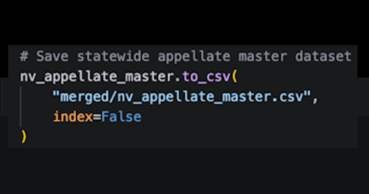 Figure 6. Construction of nv_appellate_master dataset.